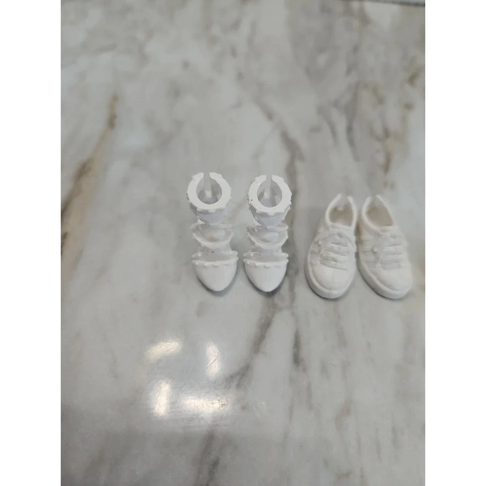 Barbie Doll Shoe Lot Tennis Shoes, Yellow Heels High Tops‎